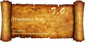 Theobald Ond névjegykártya